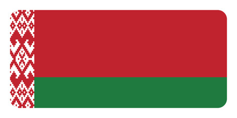 Flag of Belarus. Belarusian national symbol in official colors. Template icon. Abstract vector background.
