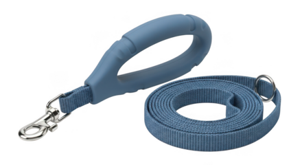 Durable dog leash coiled for easy walking and control during outdoor adventures