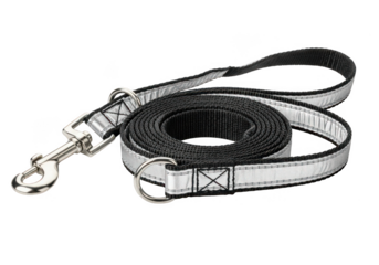 Durable reflective dog leash ensures safety during nighttime walks with your pet