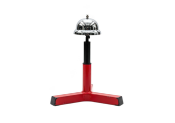 Classic metal service bell ready for a ring, adding charm to any space instantly
