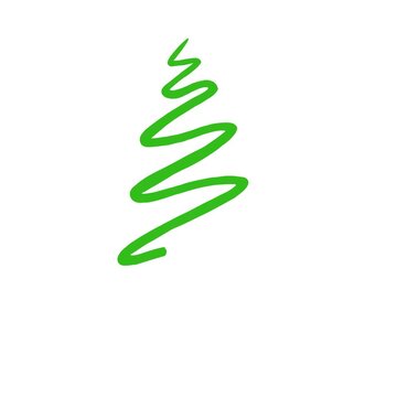 Christmas Tree Line Art Motion Graphic