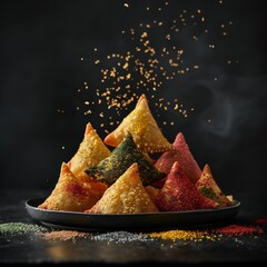 Golden Crusted Delights: Samosas in Food Photography