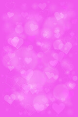 Pink Heart Background with Bokeh Effect for Weddings, Anniversaries, and Valentine's Day