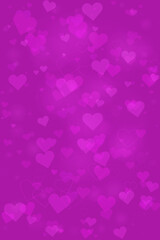 Vibrant Pink Heart Background for Valentine's Day or Romantic Events