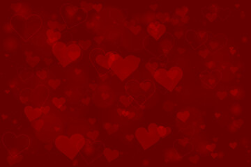 Elegant Red Heart Background for Romantic Themes and Celebrations