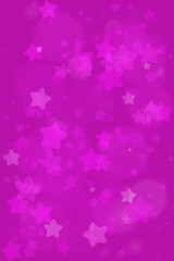 Vibrant Pink Star Pattern Background with Blurry Effects for Design Projects