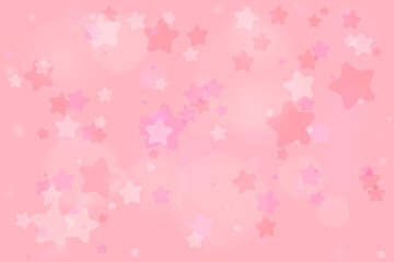 Cute Pink Star Pattern Background for Celebrations, Parties, and Children's Events