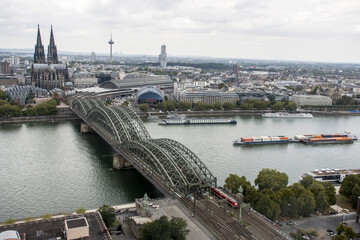 Fototapeta premium Blick vom Aussichtsturm Cologne Triangle