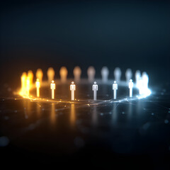 A Ring of People Standing Together in Harmony, Representing Unity and Collaboration