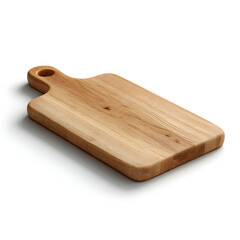 Rustic Wooden Cutting Board with Handle Versatile Kitchen Tool for Food Prep and Serving