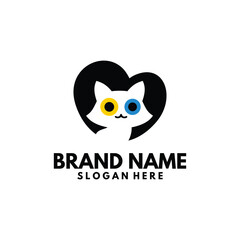 Cute cat logo