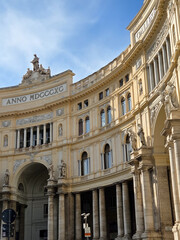facade of a galleria Umberto