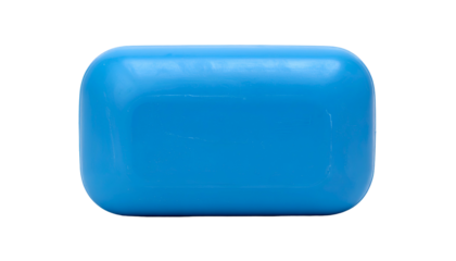 A single blue rectangular object with rounded edges, isolated on a black background