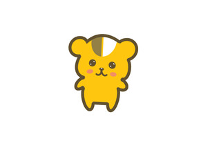 cute hamster character