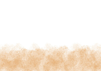 Sand texture with soft waves isolated on transparency background.