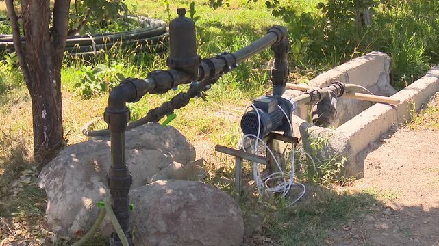 Drip Irrigation System on Farm | Agricultural Watering and Farming Technology | Agriculture, Sustainable Farming, and Countryside Landscape Video | Crop Irrigation Concept