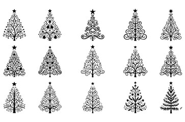 Stylized Christmas Trees Collection