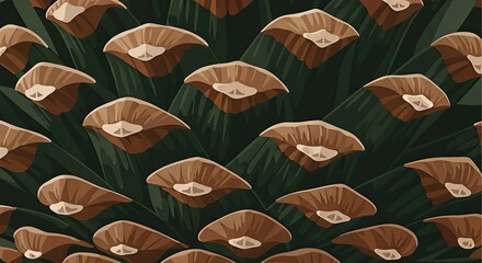 Close-up of a pine cone showing intricate scales and textures.