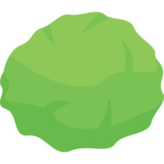 Green Abstract Spherical Shape With Smooth Curved Surfaces And Soft Shadows Representing A Plant Or A Natural Element On A White Background