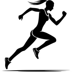 Track and Field Vector Icon