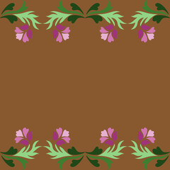 Flower stencil art abstract seamless geometric graphic watercolor pastel  artwork decoration vector ethnic simple template wallpaper print fabric pattern doodle cute curve line hand drawn shading 