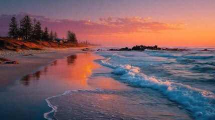 Coastal Sunset at Beach with Reflections

Category Landscapes