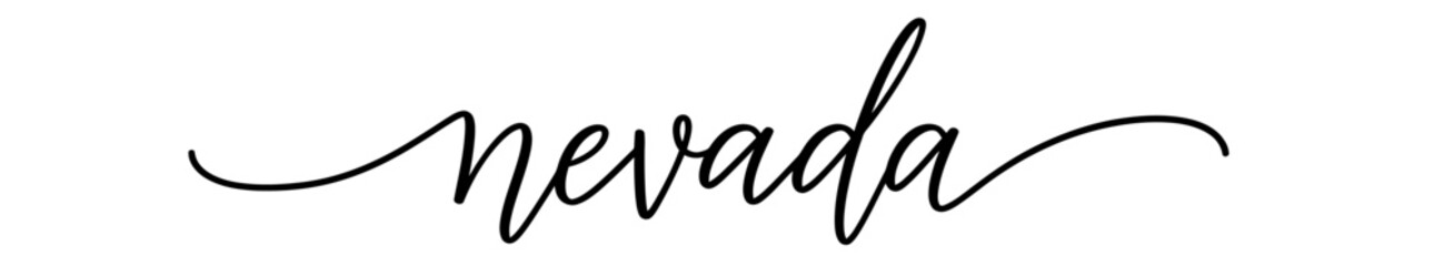 Obraz premium Elegant script typography of the word 