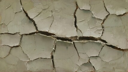 Cracked dry earth surface showing deep fissures and desiccated soil texture