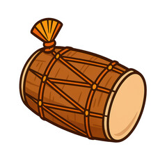 Punjabi dhol drum wrapped with cloth