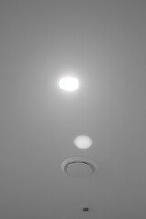 It's a white ceiling with lights.