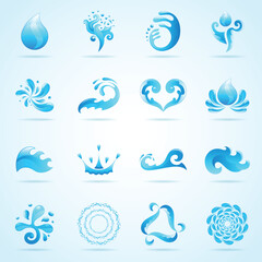 Water drop shapes collection