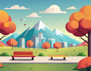 自然　イラスト　風景