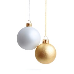 Silver glittery Shining Christmas ornament, generation AI 