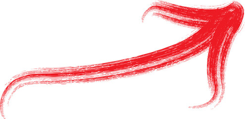 Red arrow pointing upwards direction