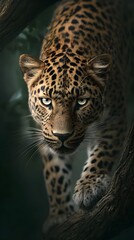 Fototapeta premium leopard jaguar Ultra photograph, generation AI 