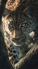 Obraz premium leopard jaguar Ultra photograph, generation AI 