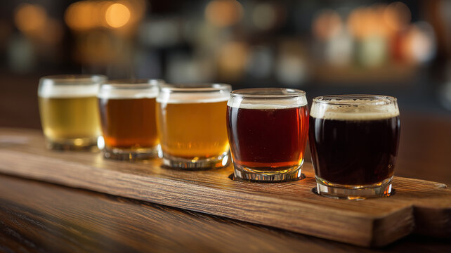 A Beer Flight, Brewery Beer Tasting