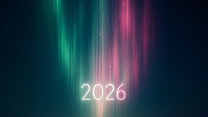2026 Glowing Aurora Lights in Night Sky