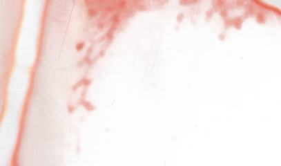 Vintage photo lens vignette template with dust and splatters and red glare on transparent background (png image). Useful for design, vintage film effects, and backgrounds