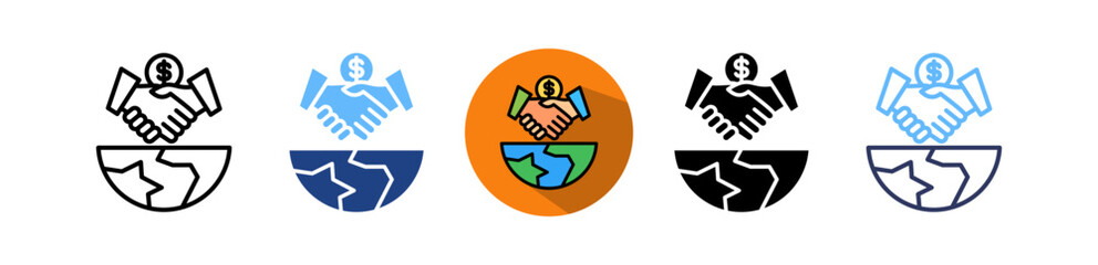 World Trade multiple icon