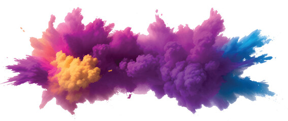 Creative Color Explosion Watercolor Splash Art with Vibrant Multicolor Stains and Splatter, Perfect for Abstract Backgrounds, Poster Designs, and Web Graphics