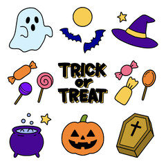 ハロウィンのかわいいイラストセット（Affinity Designer版）