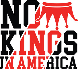 No Kings in America SVG,
