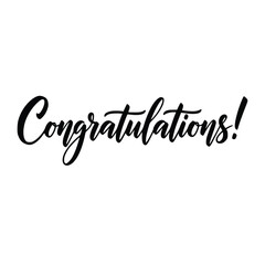 Fototapeta premium Elegant Congratulations Script for Celebratory Occasions.