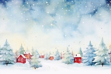 Obraz premium Christmas festival in winter backgrounds landscape outdoors.