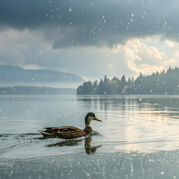 ducks on the lake