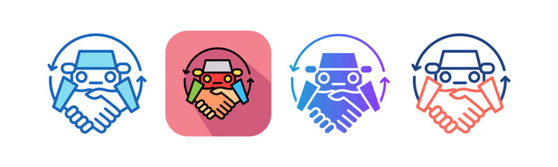 Automobile Trade multistyle icon