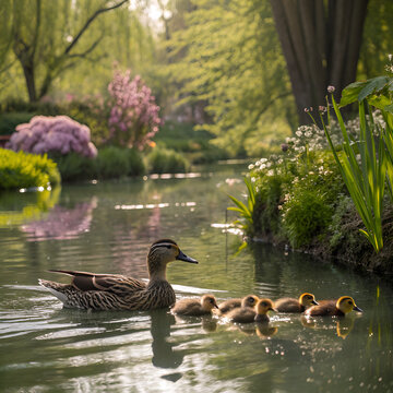 duck and ducklings