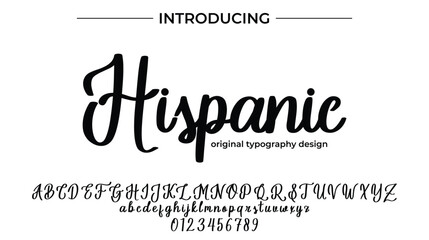 Hispanic - Elegant Script Font for Smooth Handwritten Design and Creative Typography