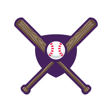 Baseball Bat sports logo